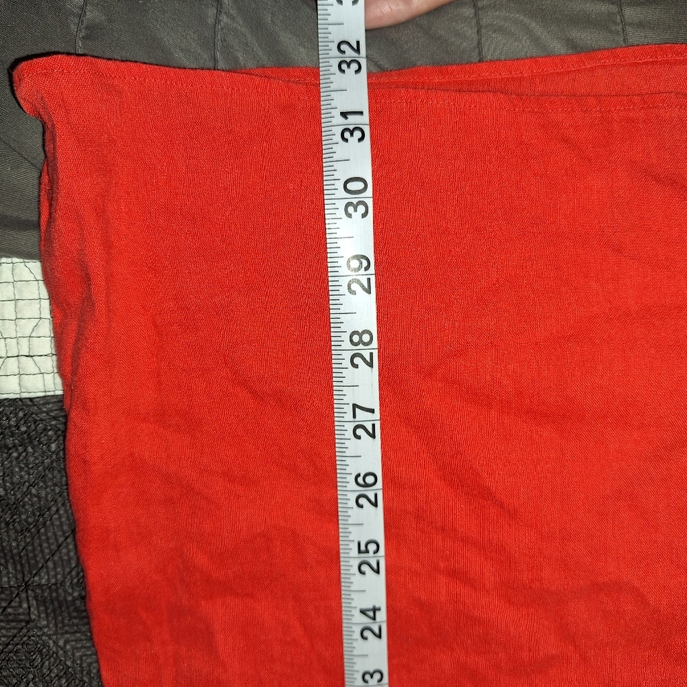 Antonio Melani Size 0 Orange Charlie Linen Blend Shift Dress One Shoulder - Picture 10 of 10